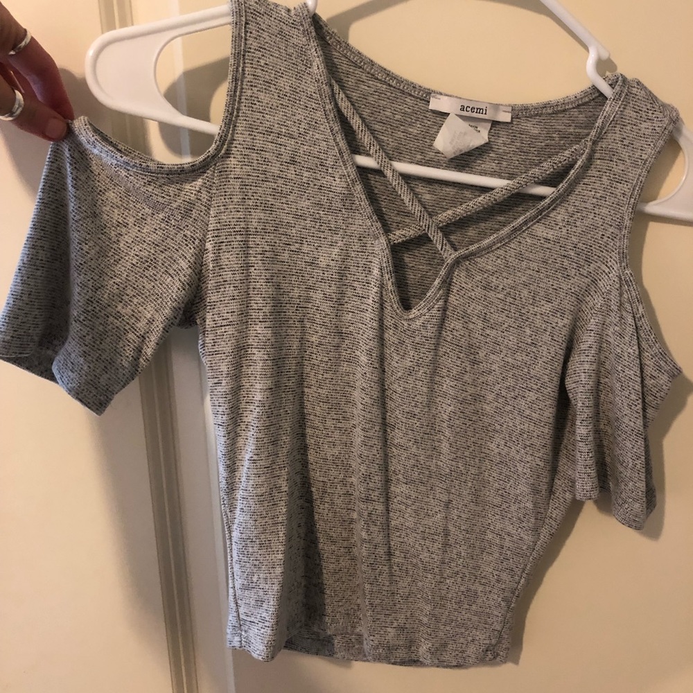 Gray shirt